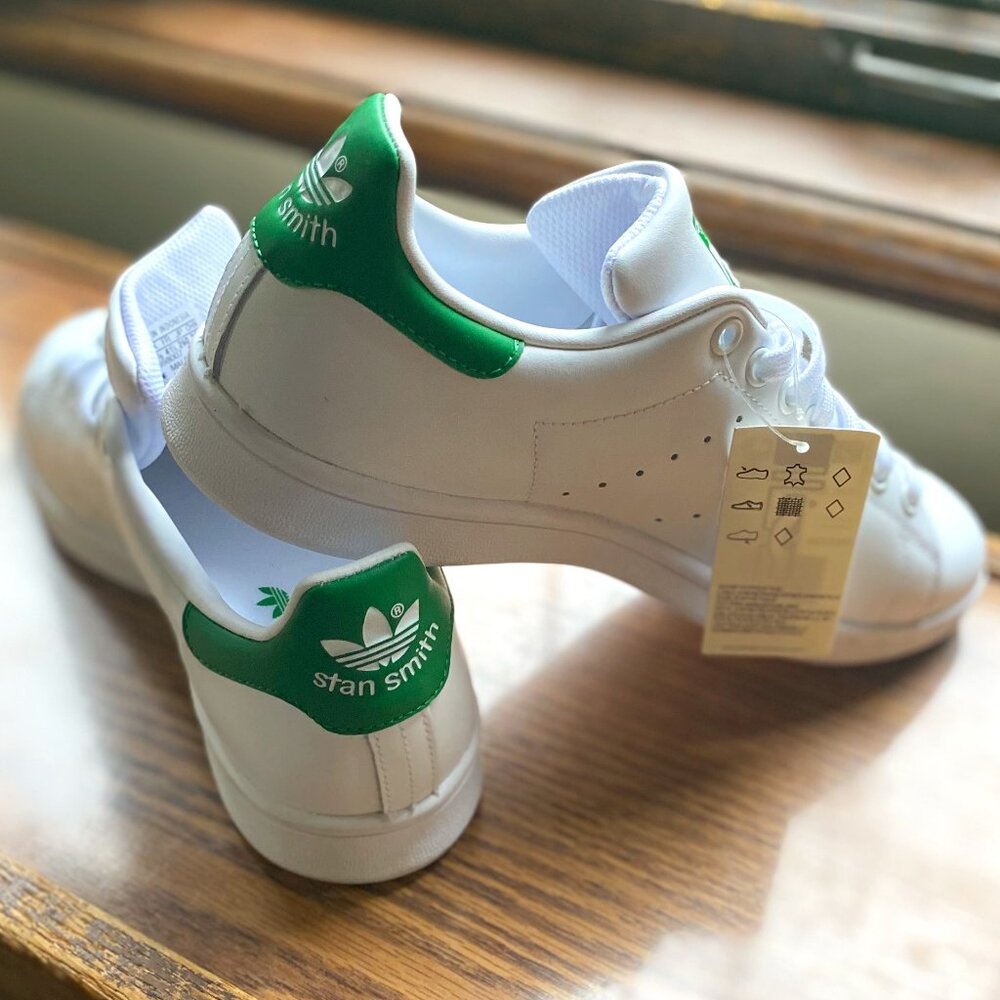 Stan Smith Adidas white and green men's 8 NWT